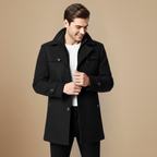 Dikke warme casual wintertrenchcoat Jelle Jora Mode