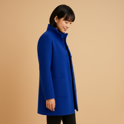 Elegante Getailleerde Wolblend Damesjas Jelle Jora Mode