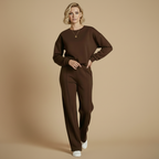 Casual tweedelige set met lange mouwen voor dames Jelle Jora Mode