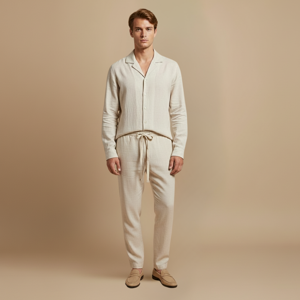 Herenpak met overhemd met lange mouwen en broek Jelle Jora Mode