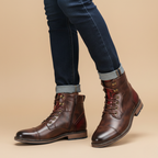 Heren casual werklaarzen met veters