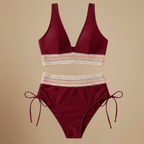Dames bikiniset met hoge taille en halternek Jelle Jora Mode