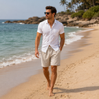 Heren strandshort met trekkoord voor casual gebruik Jelle Jora Mode