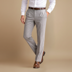 Heren casual geplooide broek