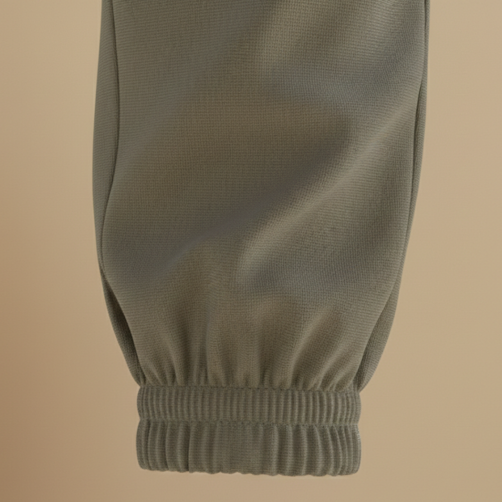 Slim fit joggingbroek met hoge taille en omslag voor dames Jelle Jora Mode