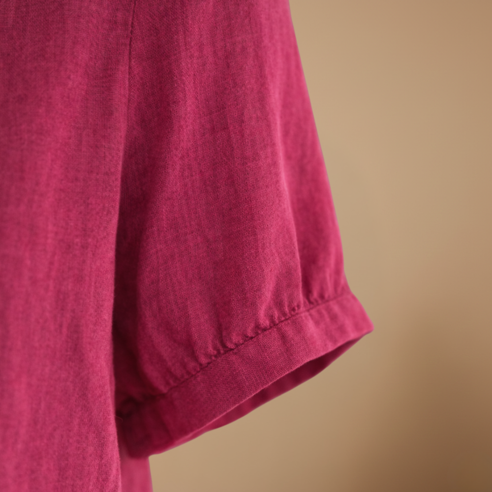 Dames losse casual blouse met korte mouwen Jelle Jora Mode