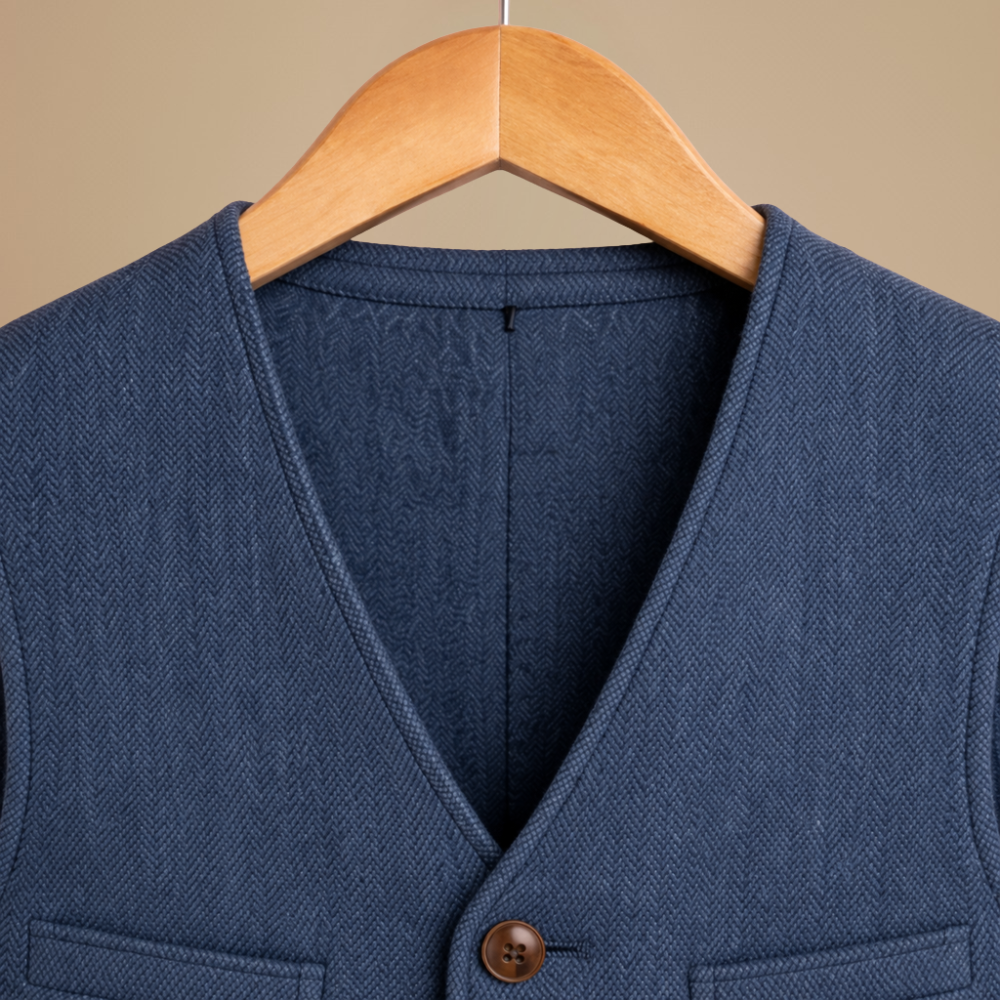 Slim vest voor heren in smart casual stijl Jelle Jora Mode