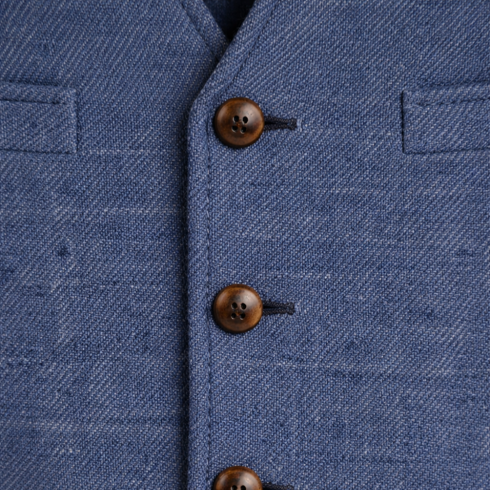 Slim vest voor heren in smart casual stijl Jelle Jora Mode