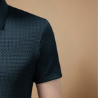 Heren ademend casual T-shirt met korte mouwen en structuur Jelle Jora Mode
