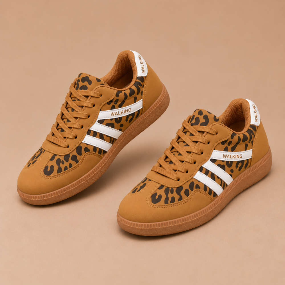 Dames klassieke wandelsneakers met veters Jelle Jora Mode