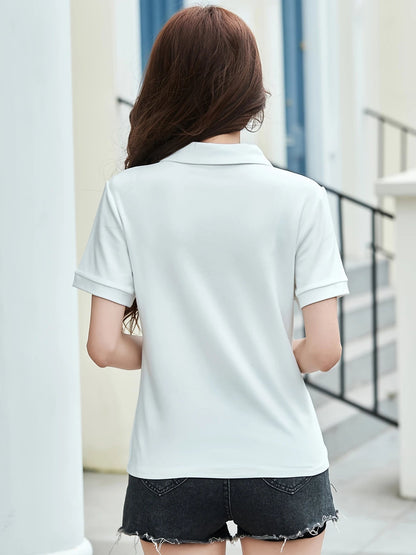 Casual dames-T-shirt met reverskraag Jelle Jora Mode
