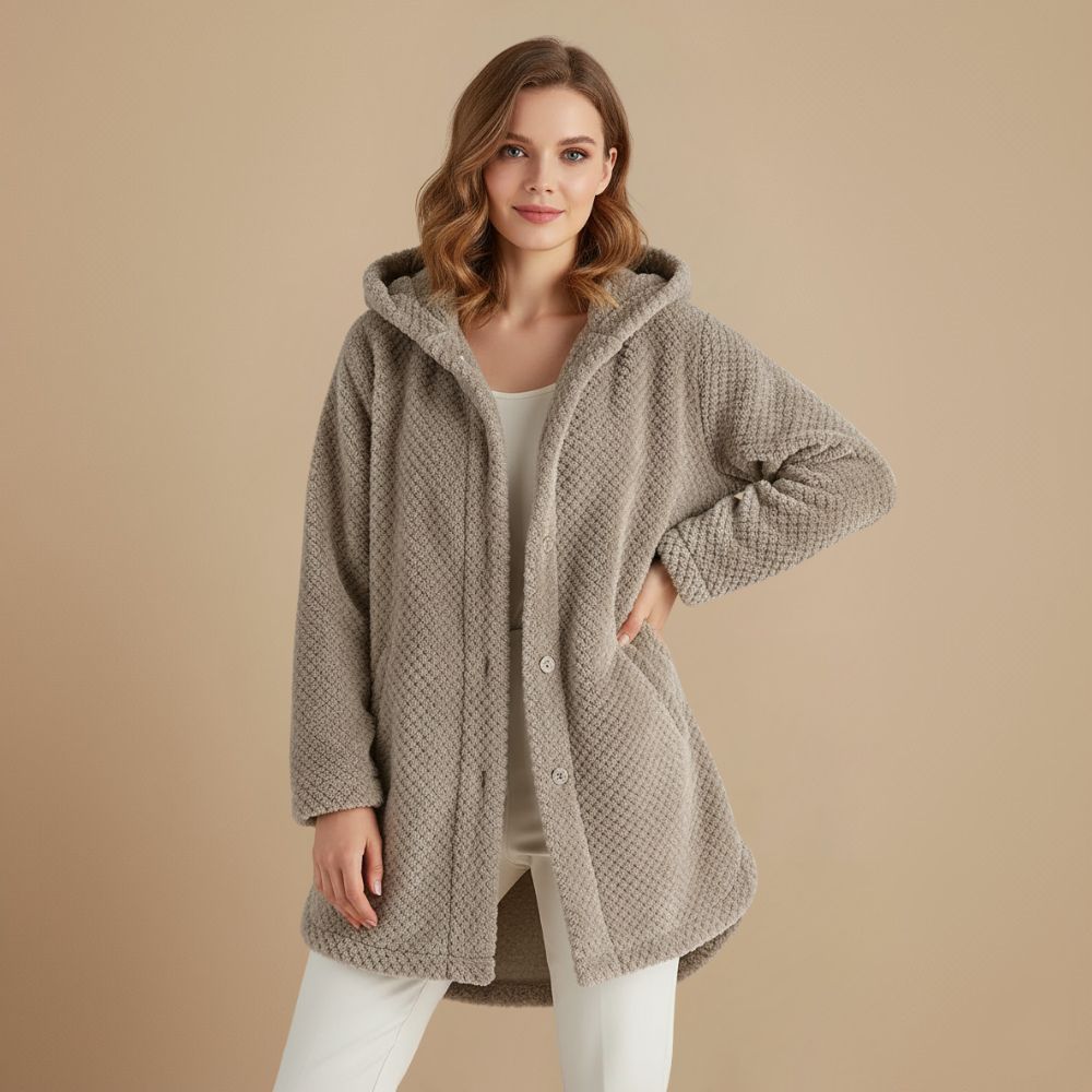 Ontspannen Gewatteerd Oversized Jas Met Capuchon Jelle Jora Mode