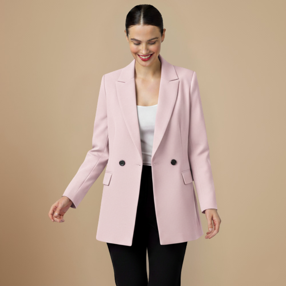 Vintage Jasje met Gekerfde Kraag en Zak Jelle Jora Mode