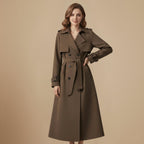 Elegante Slim Fit Trenchcoat van Gemiddelde Lengte Jelle Jora Mode