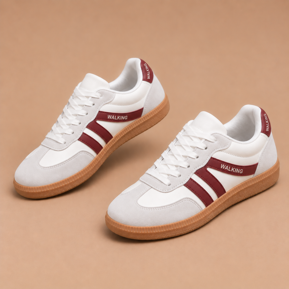 Dames klassieke wandelsneakers met veters Jelle Jora Mode