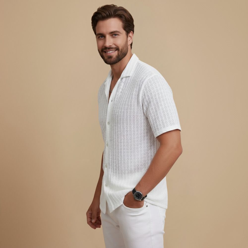 Heren Casual Overhemd met Knopen Jelle Jora Mode