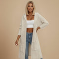 Cardigan met capuchon en kabelstructuur lang model Jelle Jora Mode