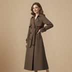 Elegante Slim Fit Trenchcoat van Gemiddelde Lengte Jelle Jora Mode