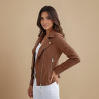 Dames Leren Jas Met Meerdere Zakjes Jelle Jora Mode