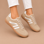 Dames klassieke wandelsneakers met veters Jelle Jora Mode