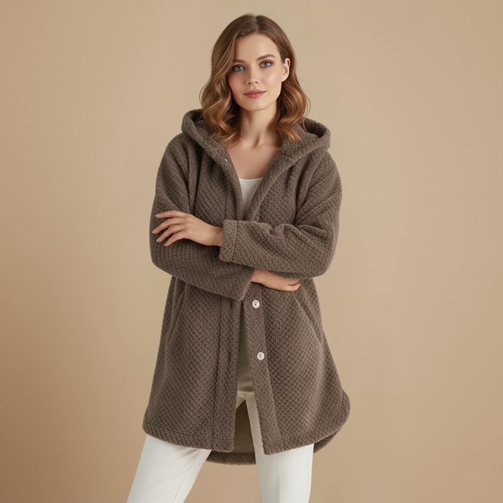 Ontspannen Gewatteerd Oversized Jas Met Capuchon Jelle Jora Mode