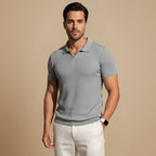 Heren Slim Fit Gebreid Polo T-Shirt Jelle Jora Mode