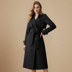 Elegante Slim Fit Trenchcoat van Gemiddelde Lengte Jelle Jora Mode