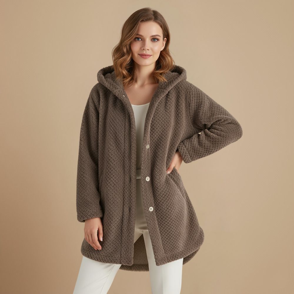 Ontspannen Gewatteerd Oversized Jas Met Capuchon Jelle Jora Mode