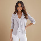 Dames Leren Jas Met Meerdere Zakjes Jelle Jora Mode