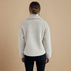 Warm Zacht Jasje met Knoopsluiting en Omgeslagen Kraag Jelle Jora Mode