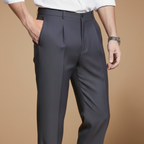 Heren zakelijke casual broek met elastische taille