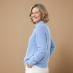 Damesvest met gebreide revers en knopen Jelle Jora Mode
