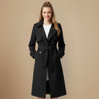Elegante Slim Fit Trenchcoat van Gemiddelde Lengte Jelle Jora Mode