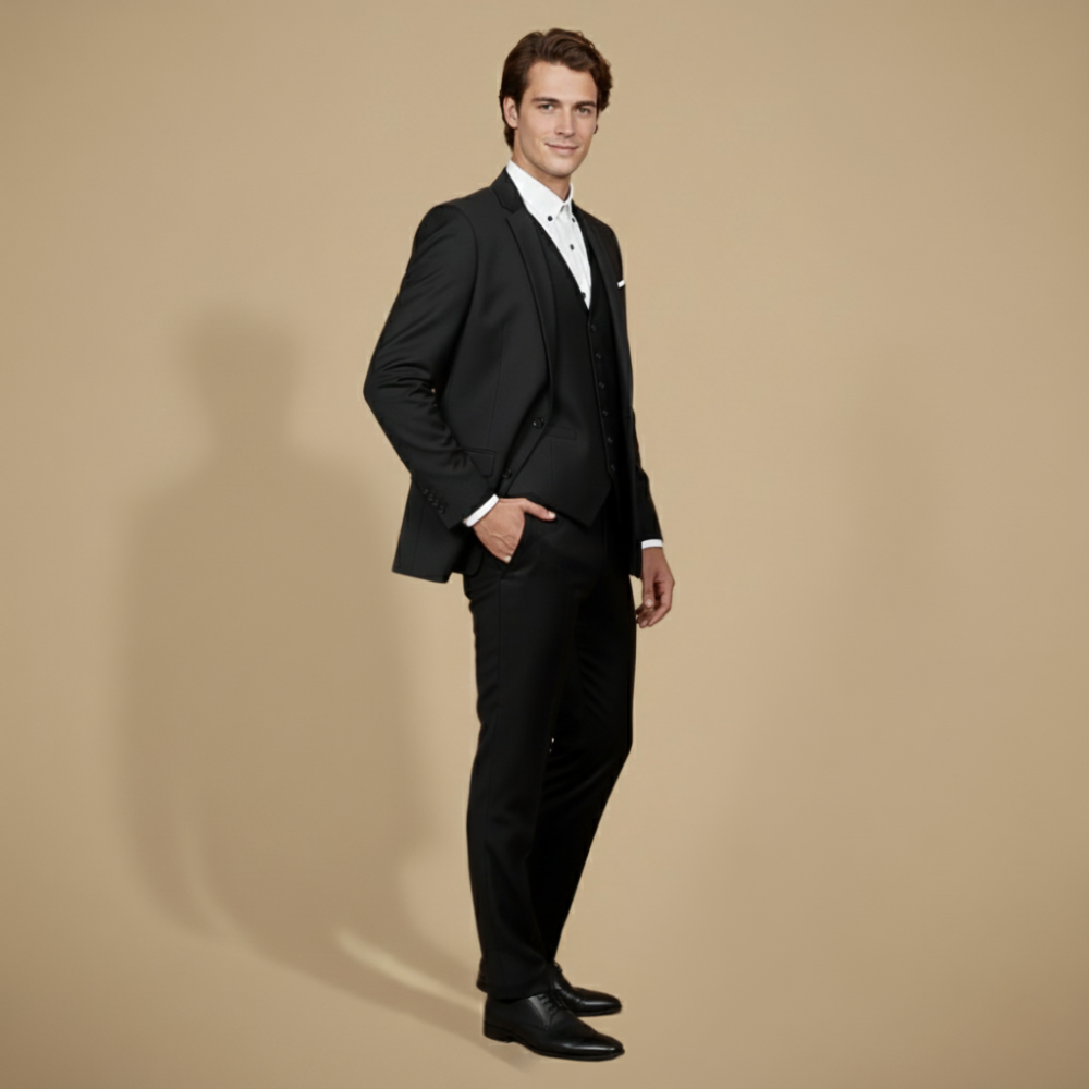 Slim fit driedelig formeel herenpak Jelle Jora Mode