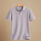Heren slim fit gebreid polo t-shirt Jelle Jora Mode
