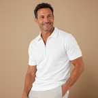 Heren ademend poloshirt met ritssluiting en korte mouwen Jelle Jora Mode