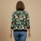 Bomberjack met Print Casual Stijl Jelle Jora Mode