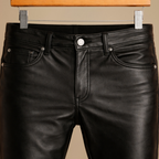 Stoere leren broek voor heren Jelle Jora Mode