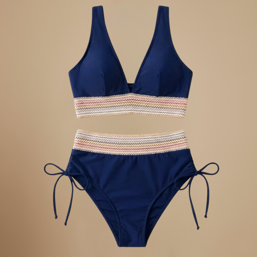 Dames bikiniset met hoge taille en halternek Jelle Jora Mode