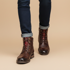 Heren casual werklaarzen met veters