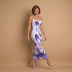 Dames maxi-jurk met bloemenprint mouwloze zomerjurk Jelle Jora Mode
