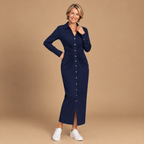 Minimalistische midi-jurk met ruches en strikbandjes voor dames Jelle Jora Mode
