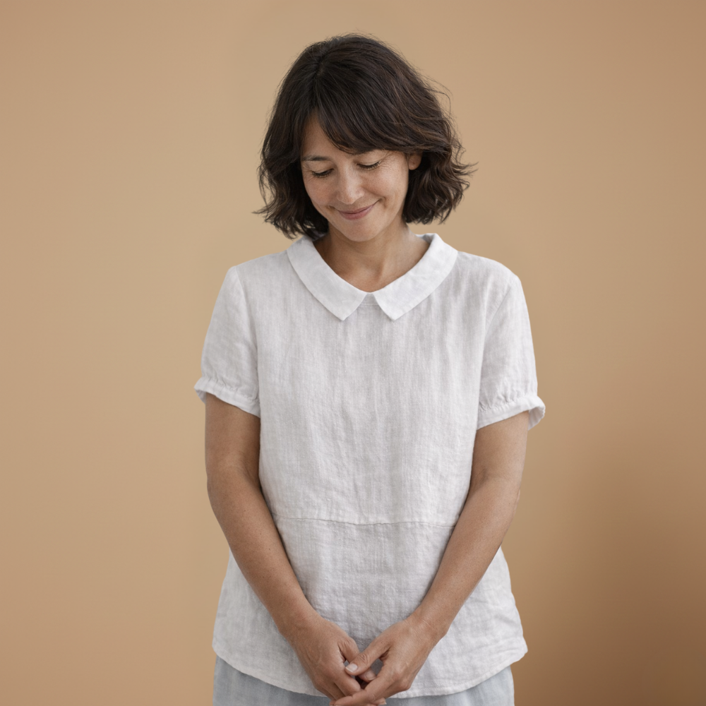 Dames losse casual blouse met korte mouwen Jelle Jora Mode