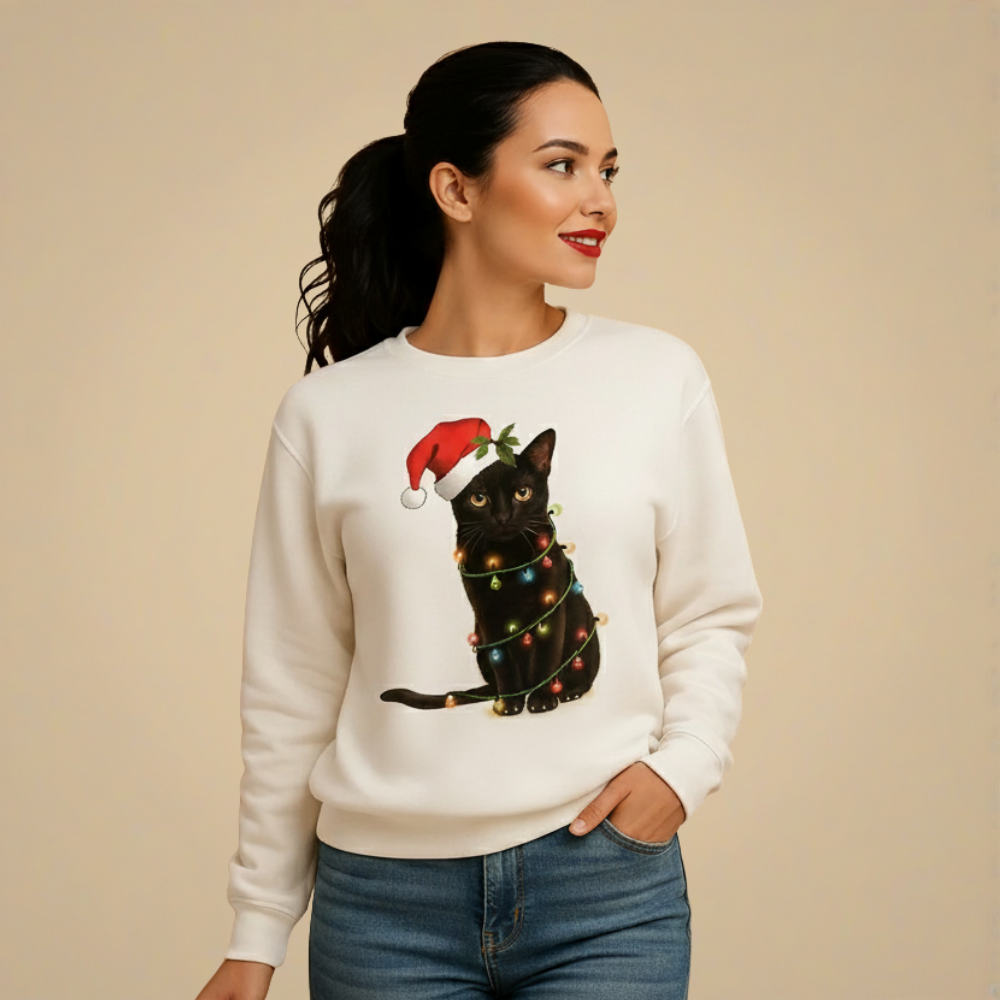 Kerstman-sweatshirt met print Jelle Jora Mode