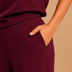 Dames jumpsuit met hoge kraag en wijde pijpen Jelle Jora Mode