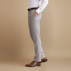 Heren casual geplooide broek