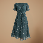 Dames casual knielengte zomerjurk met patroon Jelle Jora Mode