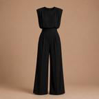 Dames casual jumpsuit met hoge taille en zakken Jelle Jora Mode