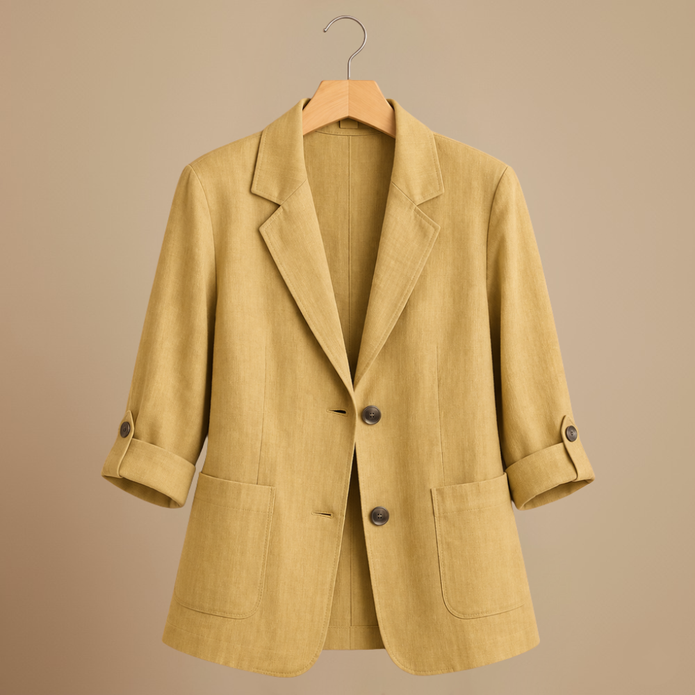 Eenvoudige casual blazer met Lange mouwen Jelle Jora Mode