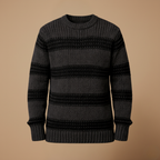 Lichtgewicht rekbare pullover met ronde hals voor heren Jelle Jora Mode
